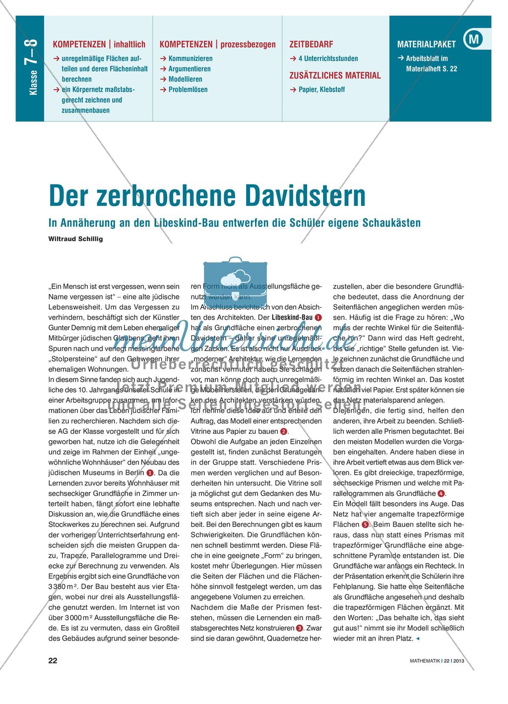 Der zerbrochene Davidstern - Entwurf von Schaukästen Preview 1