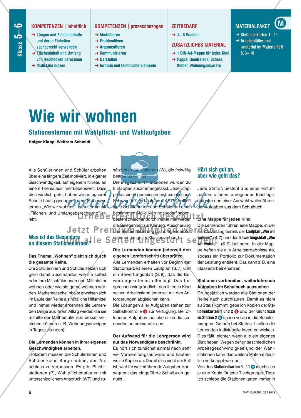 Wie wir wohnen - Stationenlernen mit Wahlpflicht- und Wahlaufgaben Preview 1