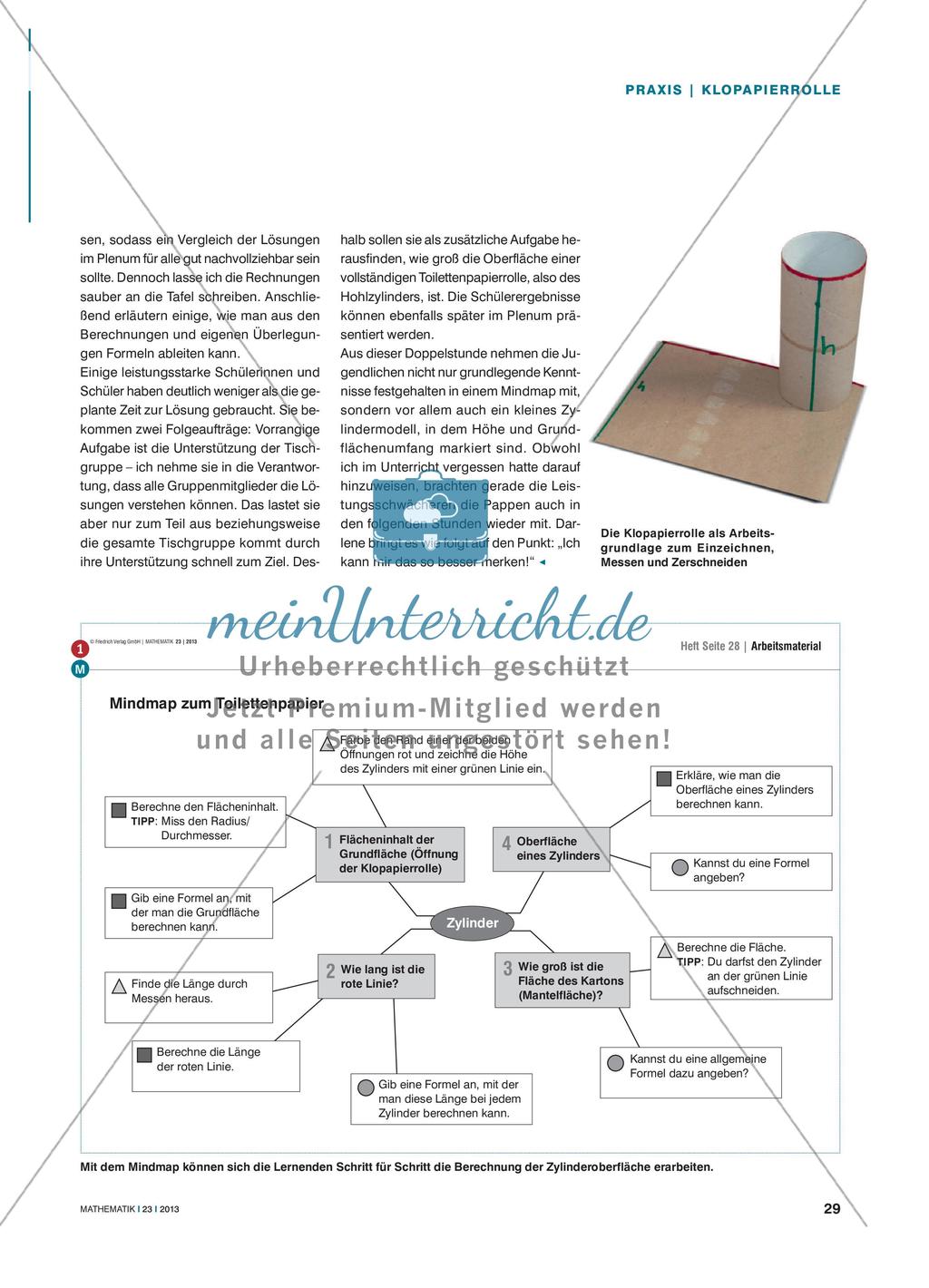 Berechnungen am Zylinder auf unterschiedlichen Niveaustufen Preview 2