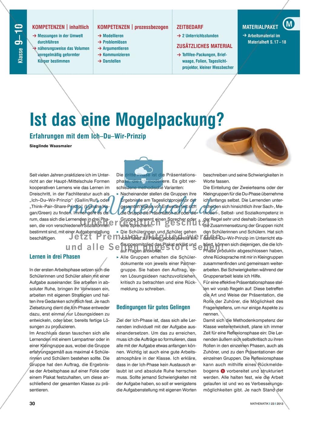 Ist das eine Mogelpackung? - Erfahrungen mit dem Ich–Du–Wir-Prinzip Preview 1