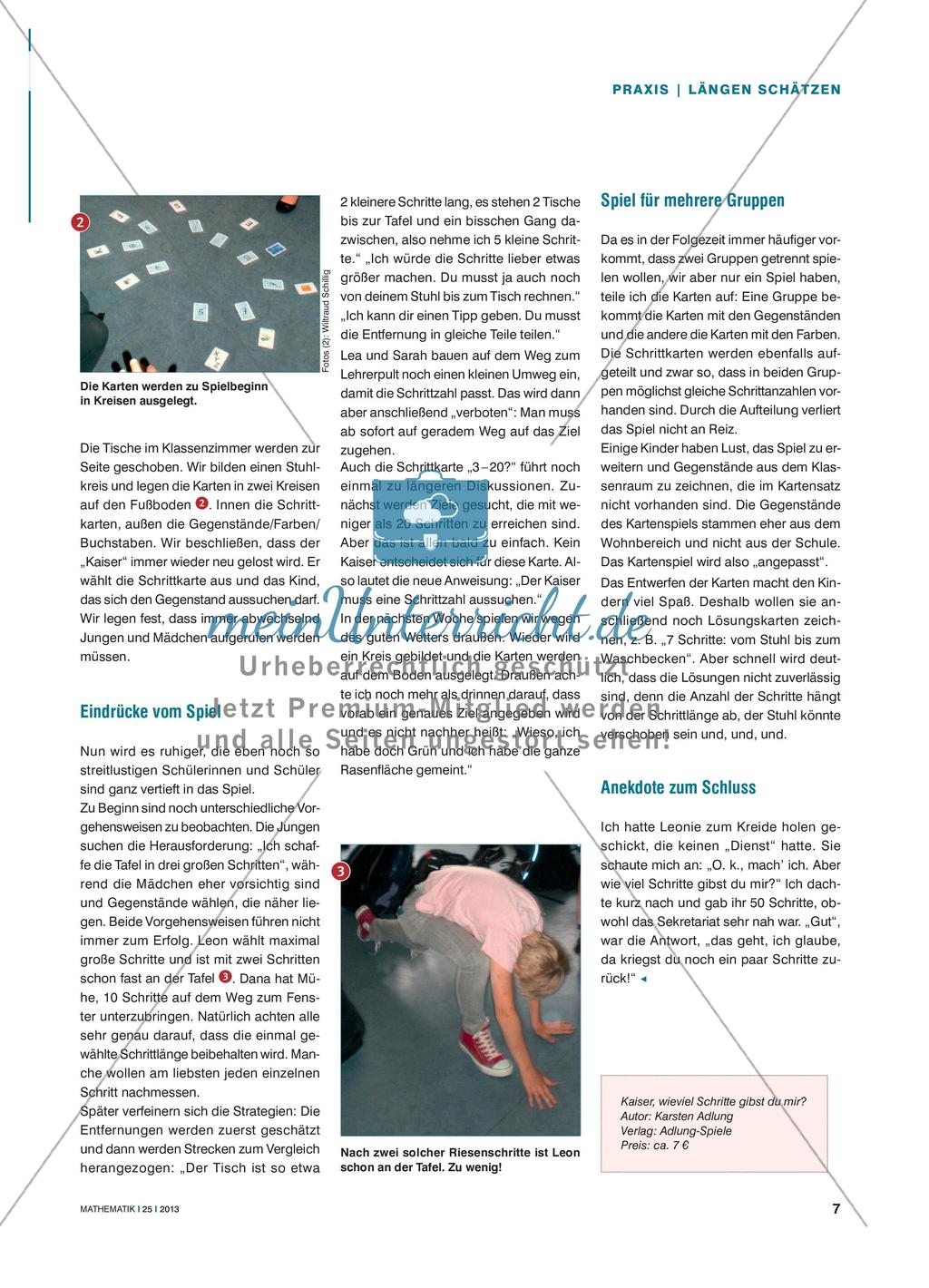 Lernspiel zum Schätzen von Längen Preview 2