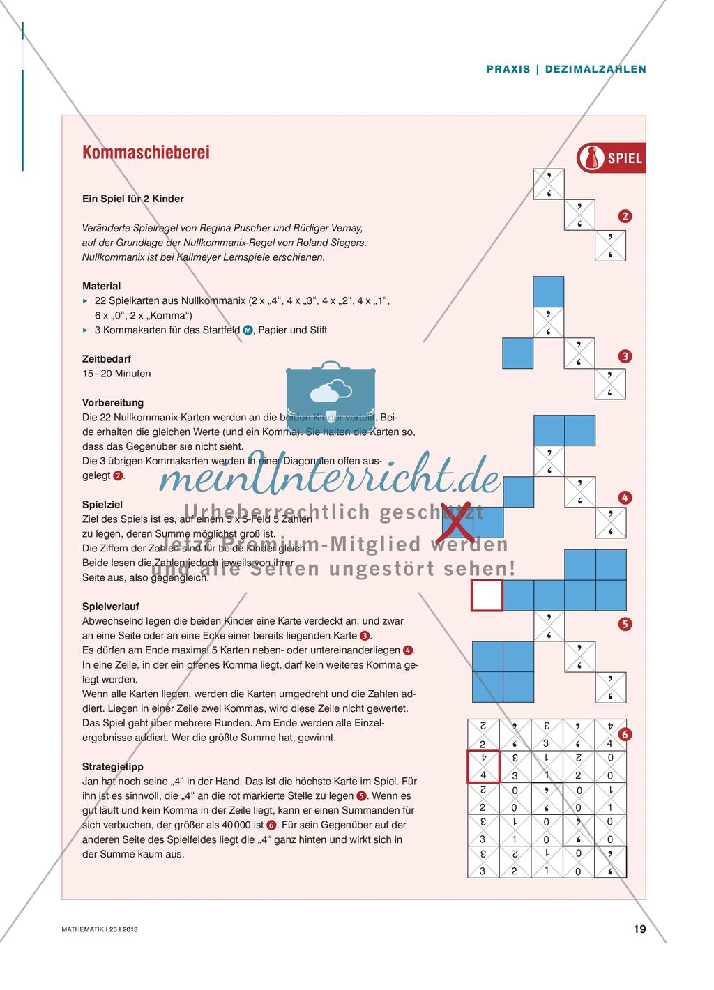 Auf die Stelle kommt es an - Addition von Dezimalzahlen Preview 2