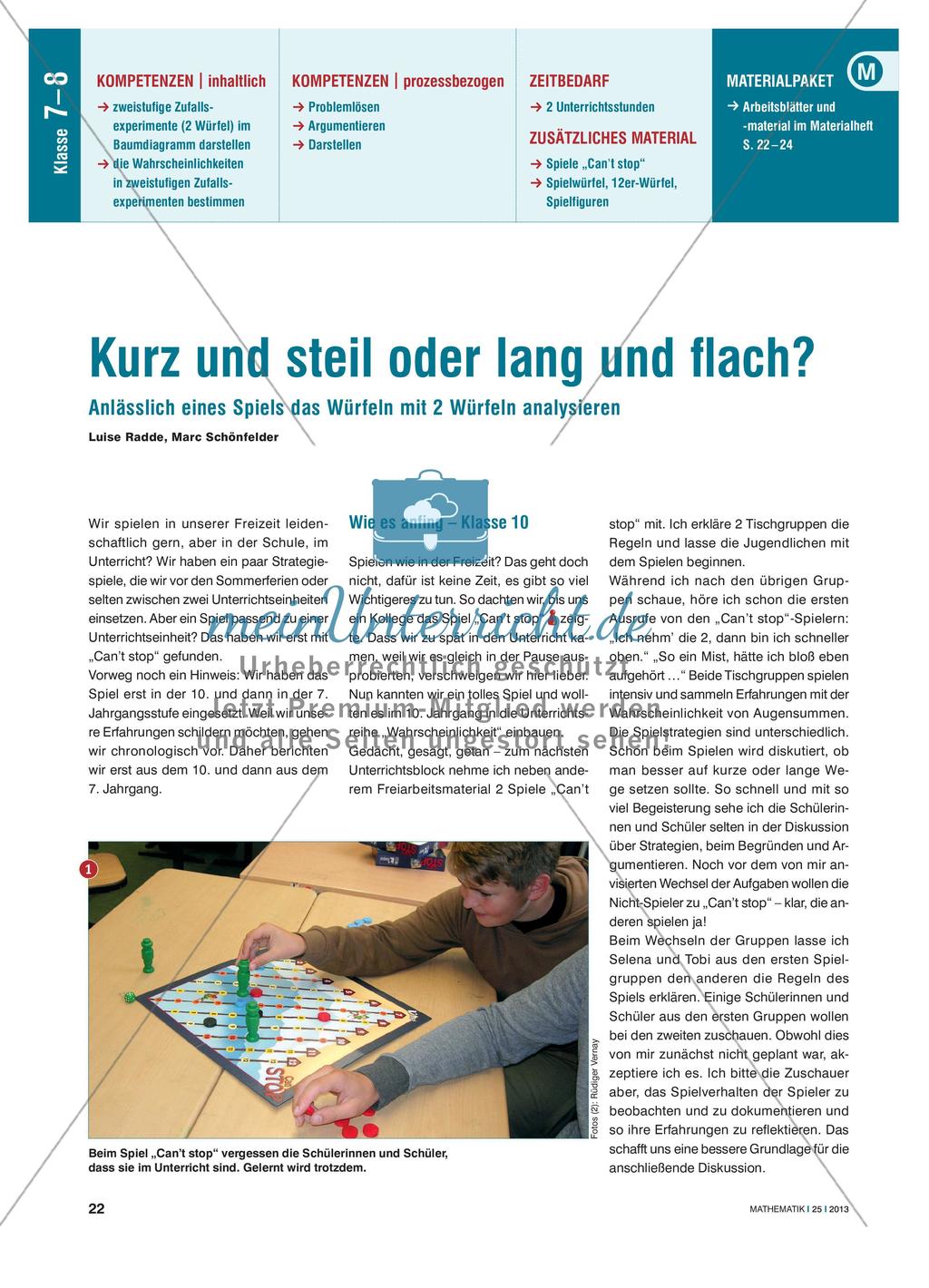 Lernspiel zur Analyse von Zufallsexperimenten Preview 1