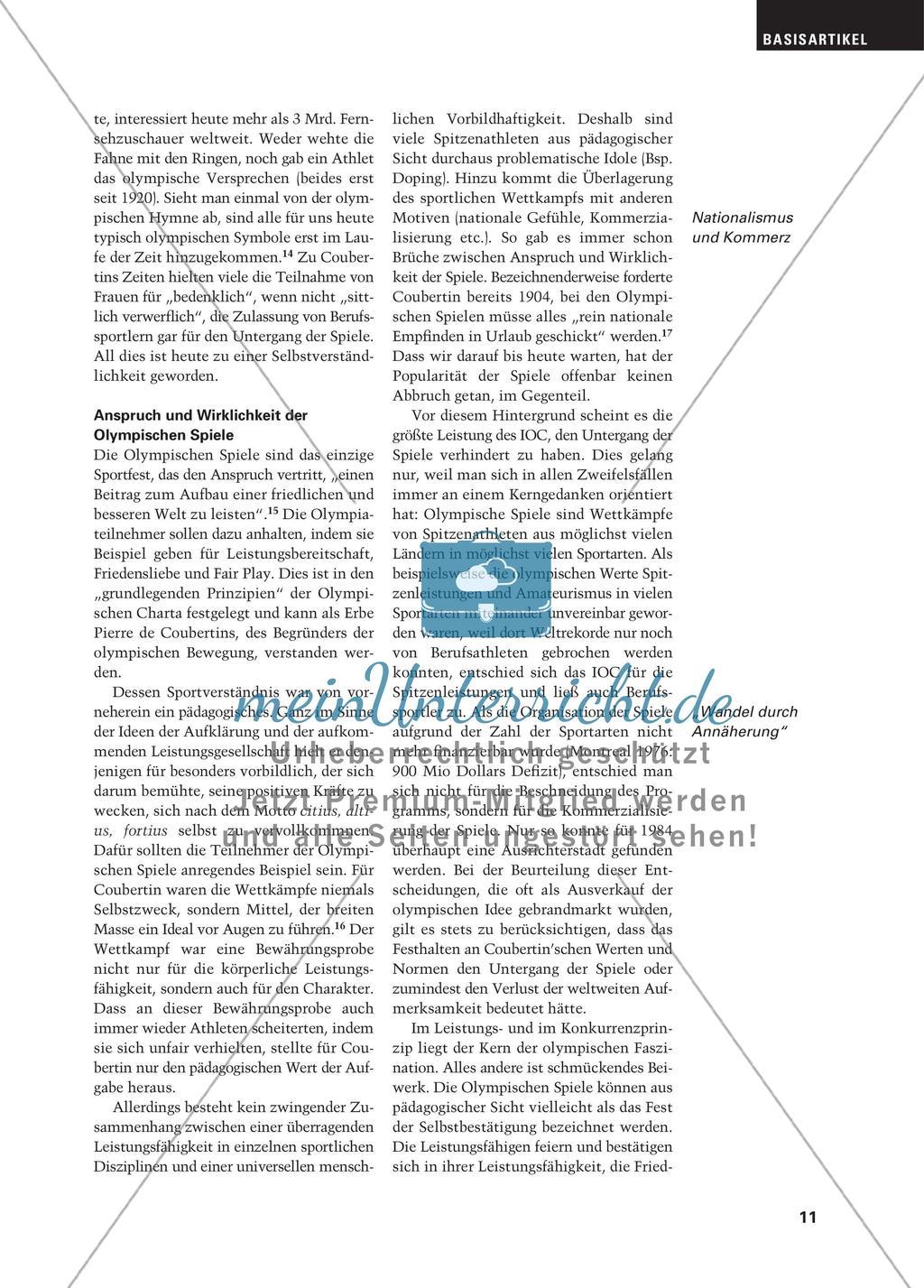 ’OΛÝ ΜΠIA und Olympische Spiele: Zur Wettkampfkultur in Antike und Neuzeit Preview 8