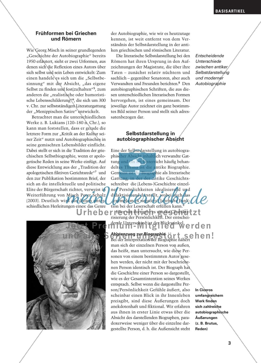 Selbstdarstellungen in der Literatur der Antike Preview 2