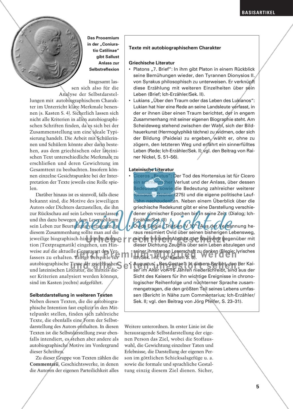 Selbstdarstellungen in der Literatur der Antike Preview 4