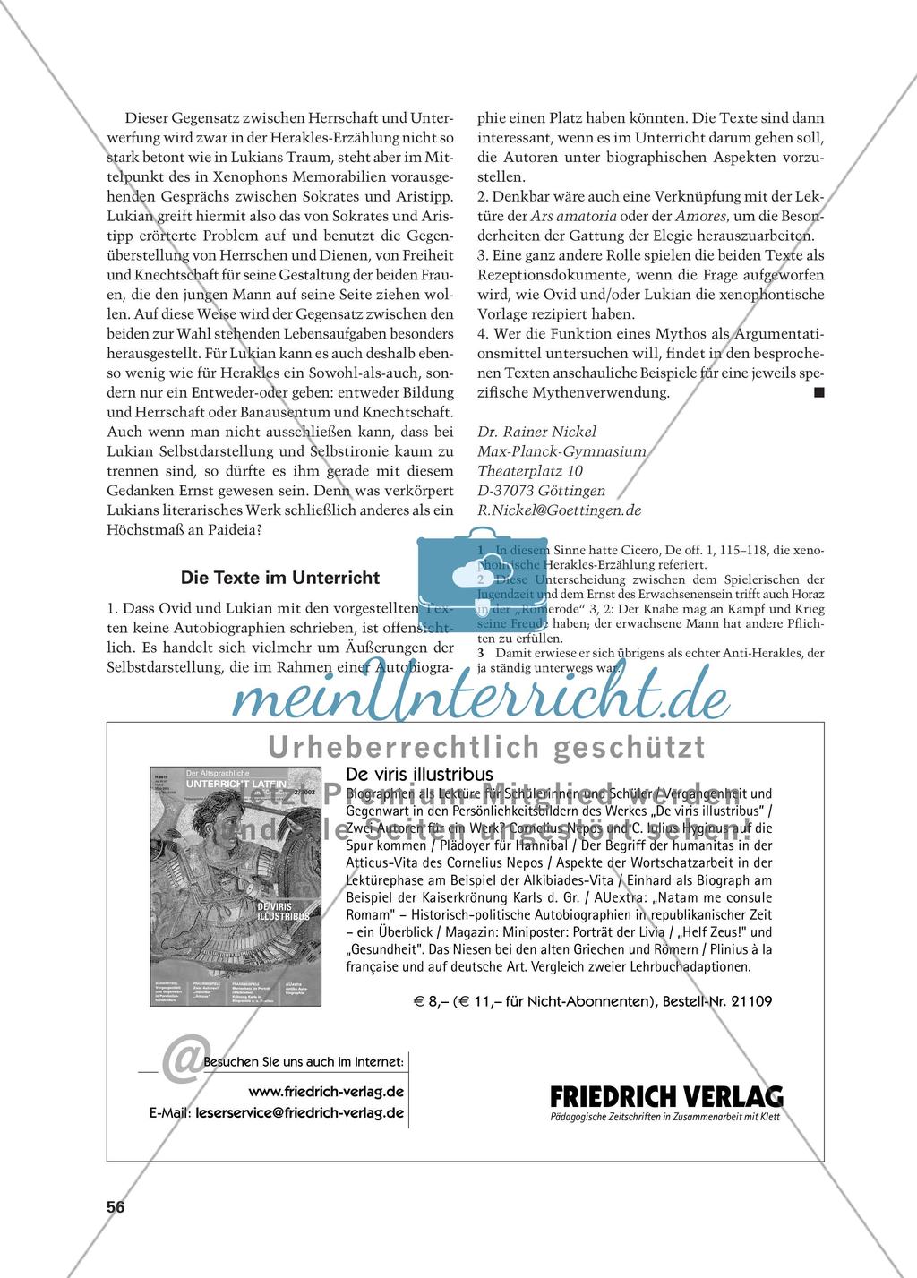 Selbstdarstellung: Ovid und Lukian am Scheideweg Preview 6