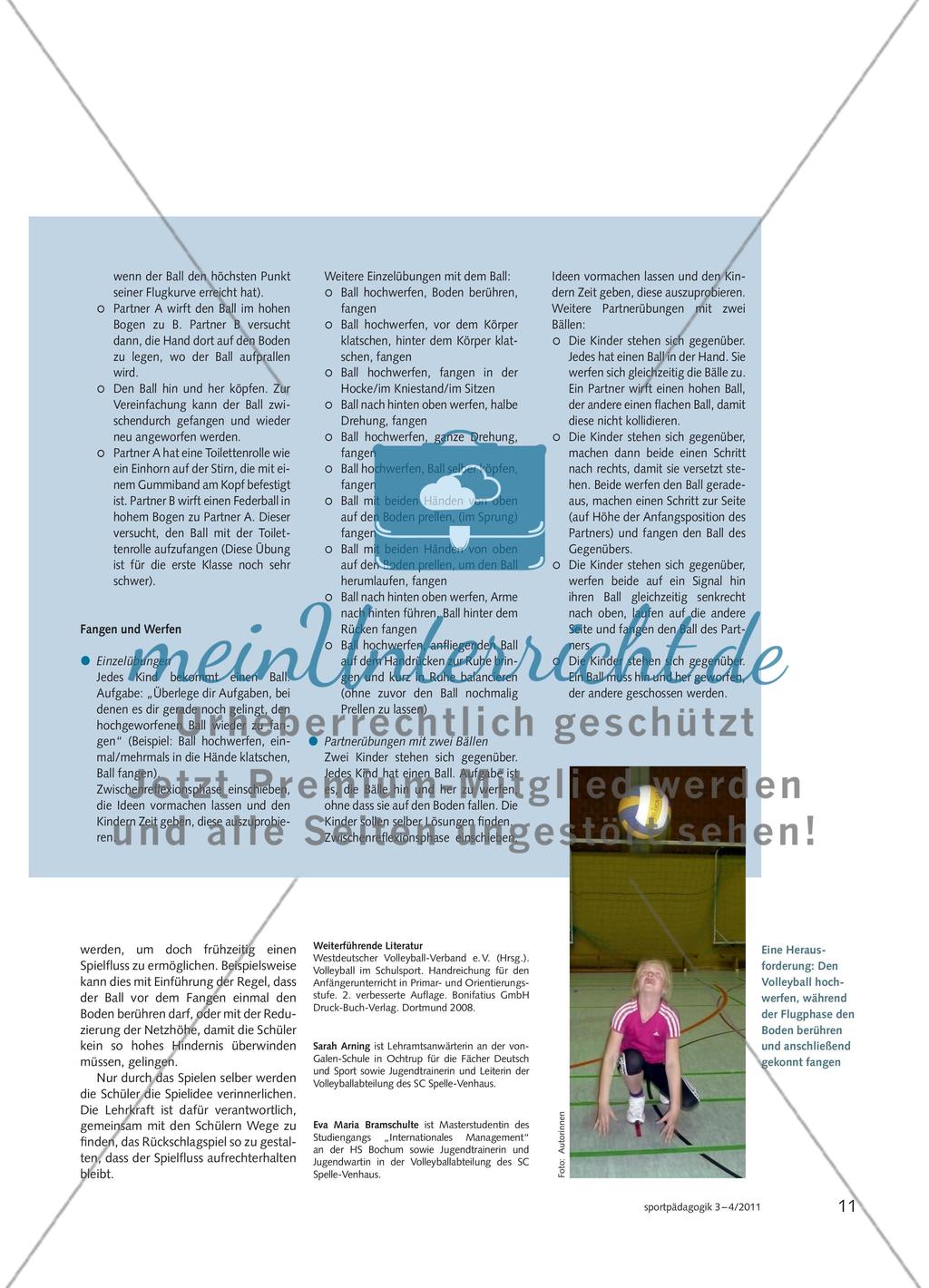 Volleyball in der Grundschule Preview 4