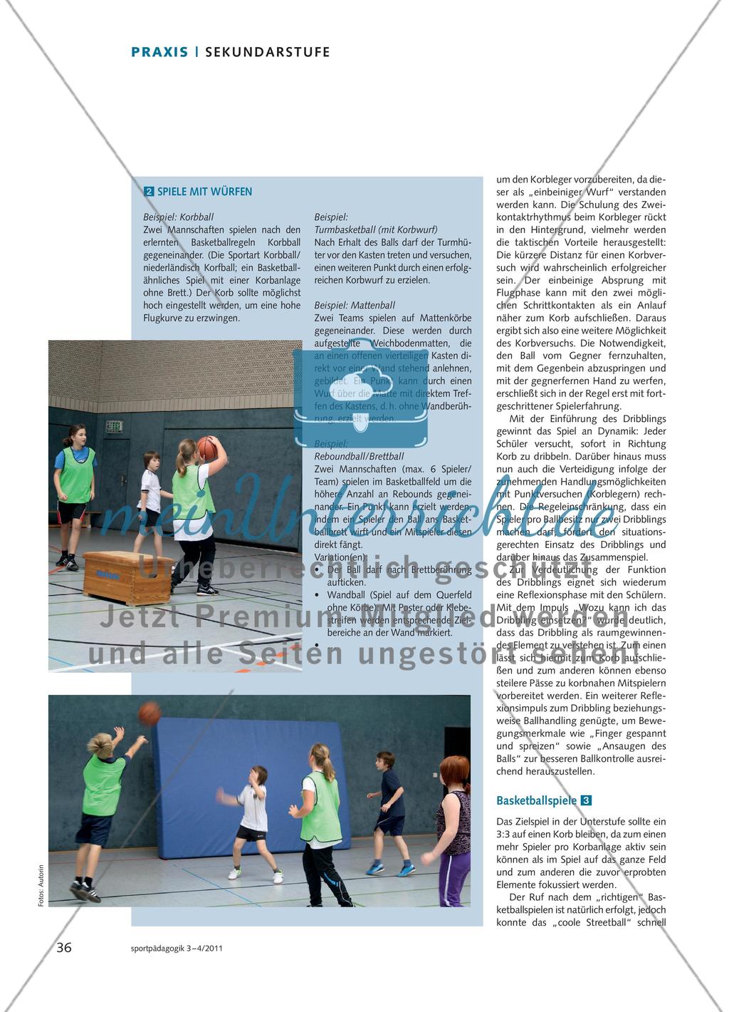 Mit dem Basketball spielen – spielend zum Basketballspiel Preview 5