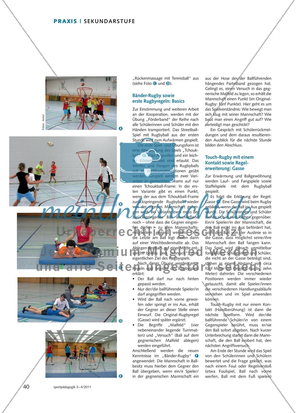 Rugby ein Klasse(n)-Spiel Preview 3