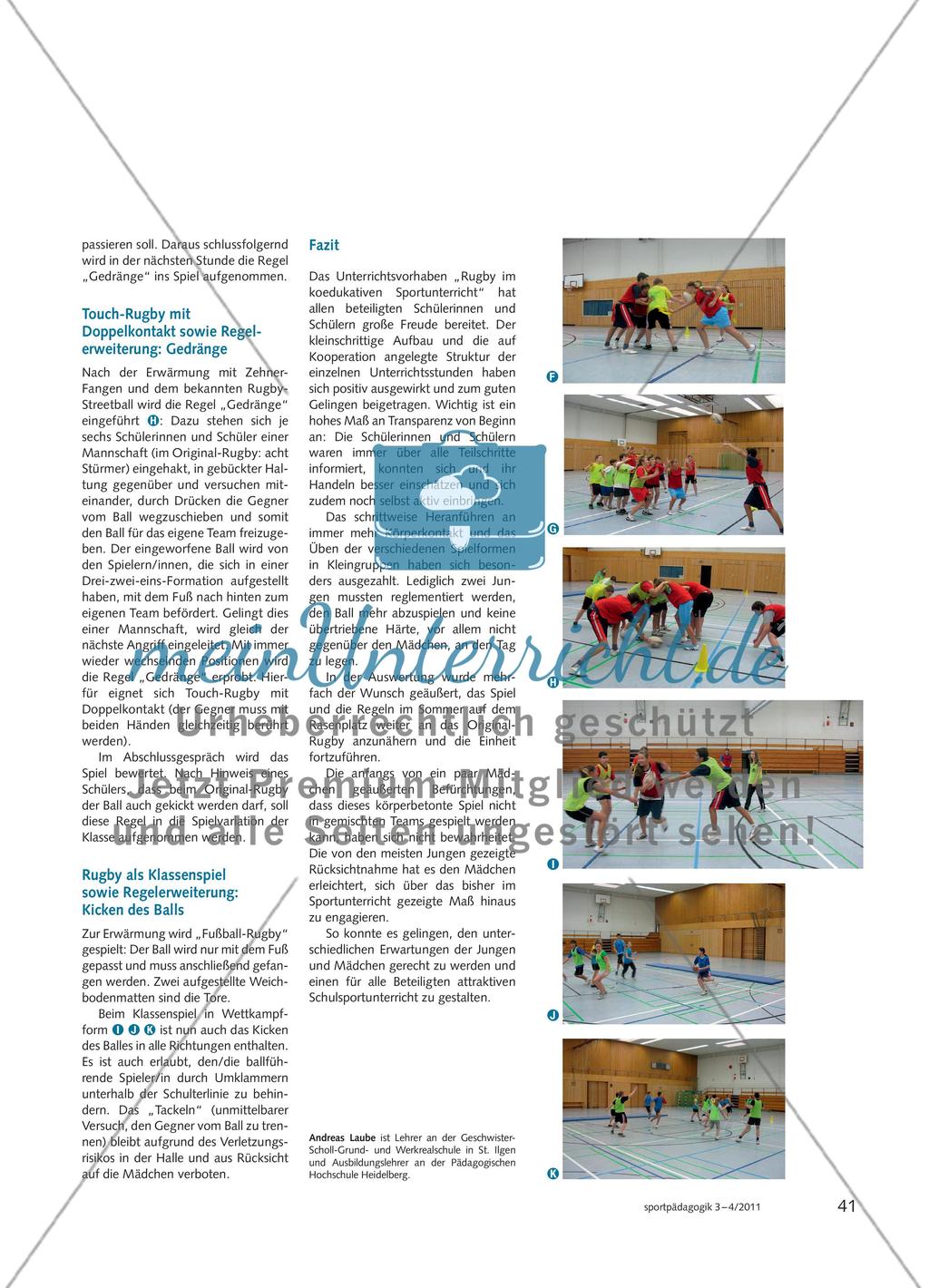 Rugby ein Klasse(n)-Spiel Preview 4