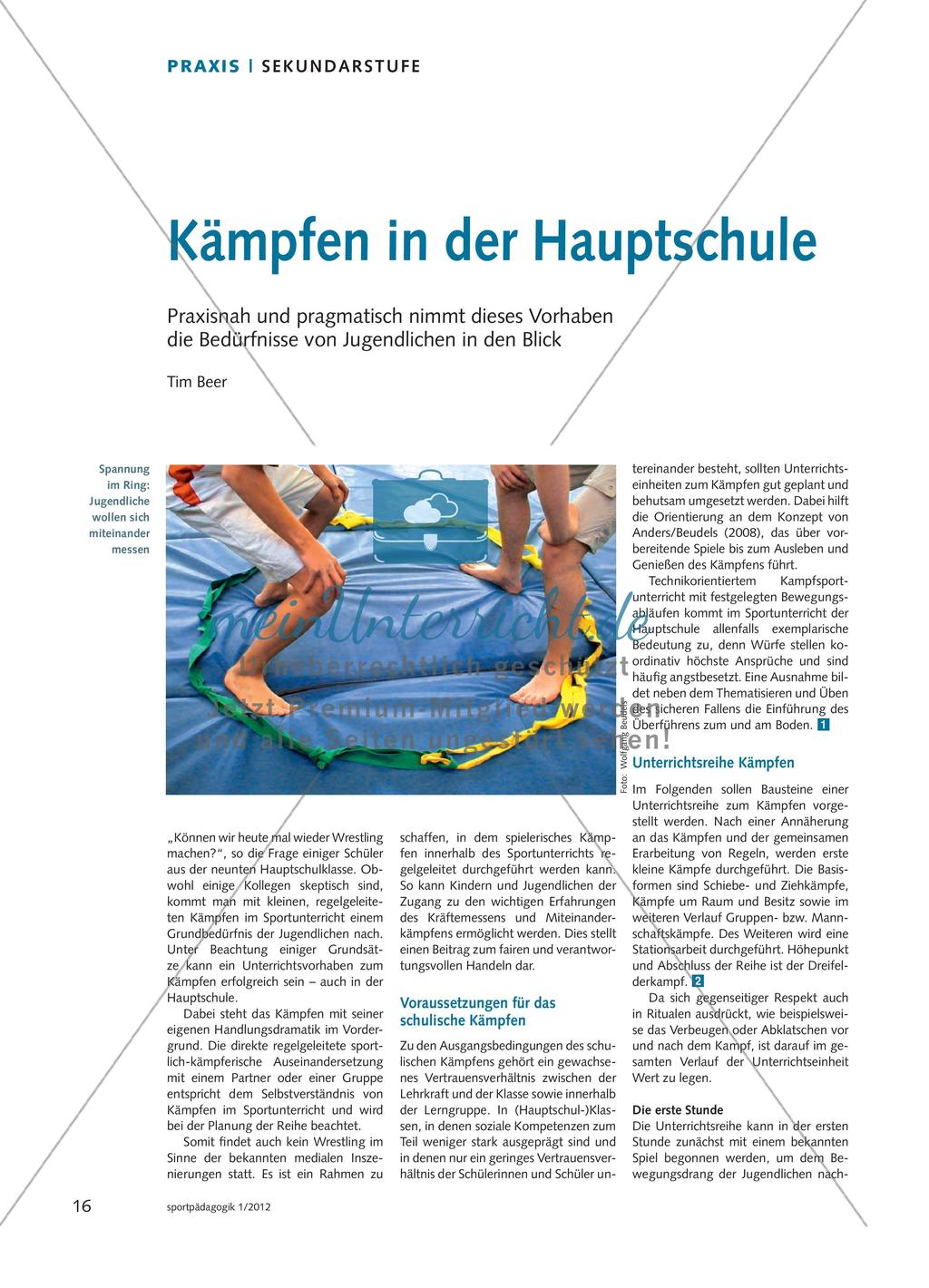 Kämpfen in der Hauptschule Preview 1