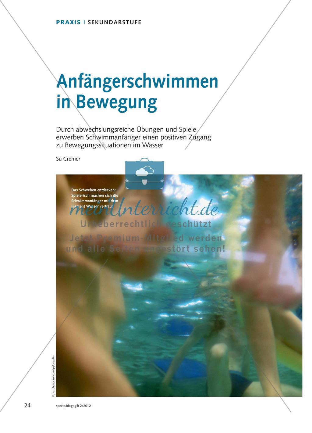 Anfängerschwimmen in Bewegung Preview 1