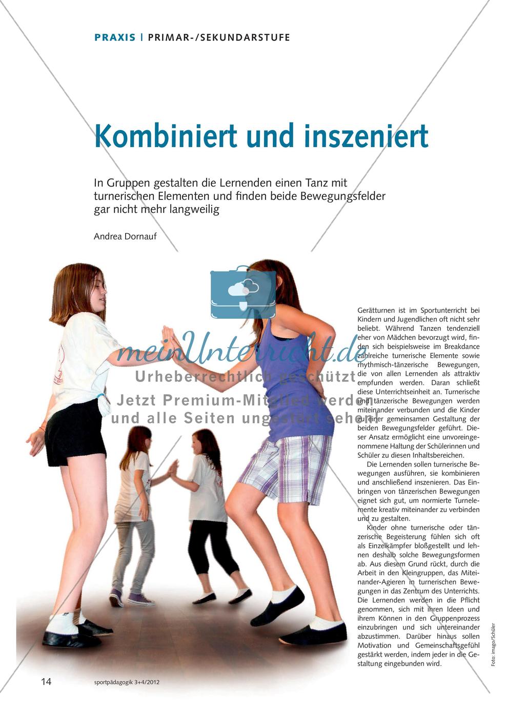 Tanzchoreographie mit Turnelementen Preview 1
