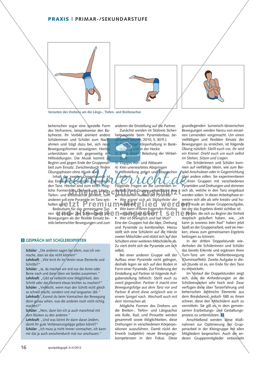 Tanzchoreographie mit Turnelementen Preview 3