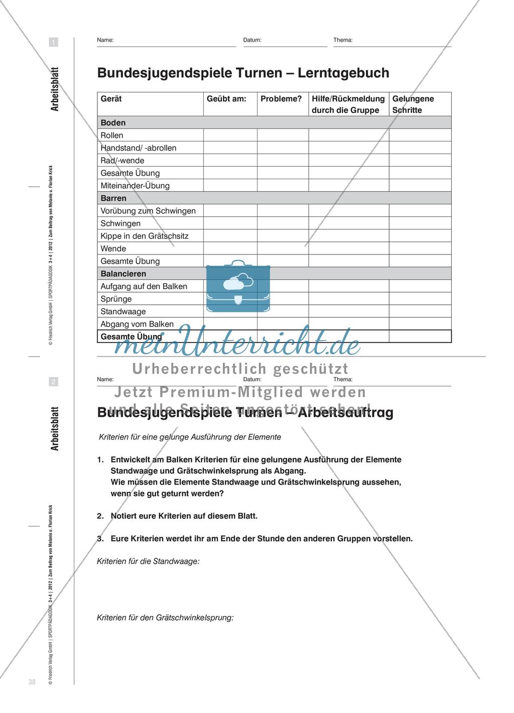 Verbessern der eigenen Turnfähigkeiten durch Feedback Preview 5