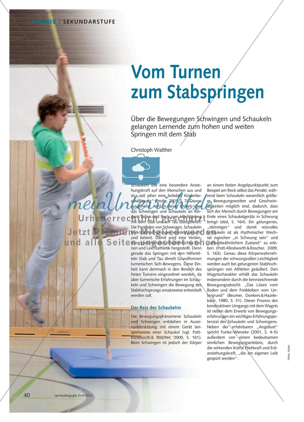 Vom Turnen zum Stabspringen Preview 1
