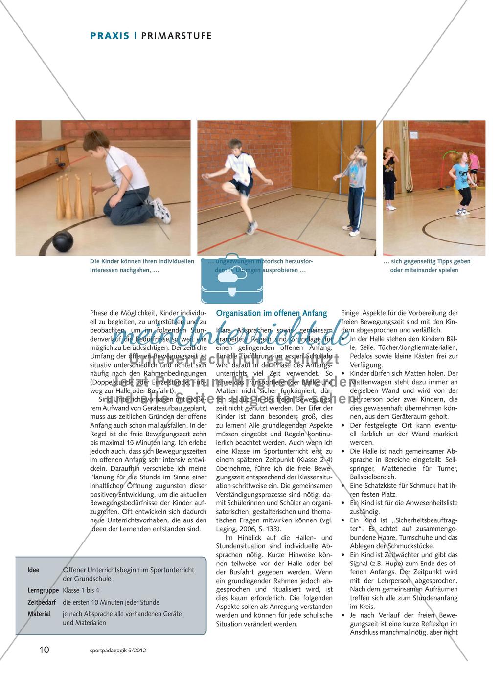 Chancen des offenen Anfangs Preview 2