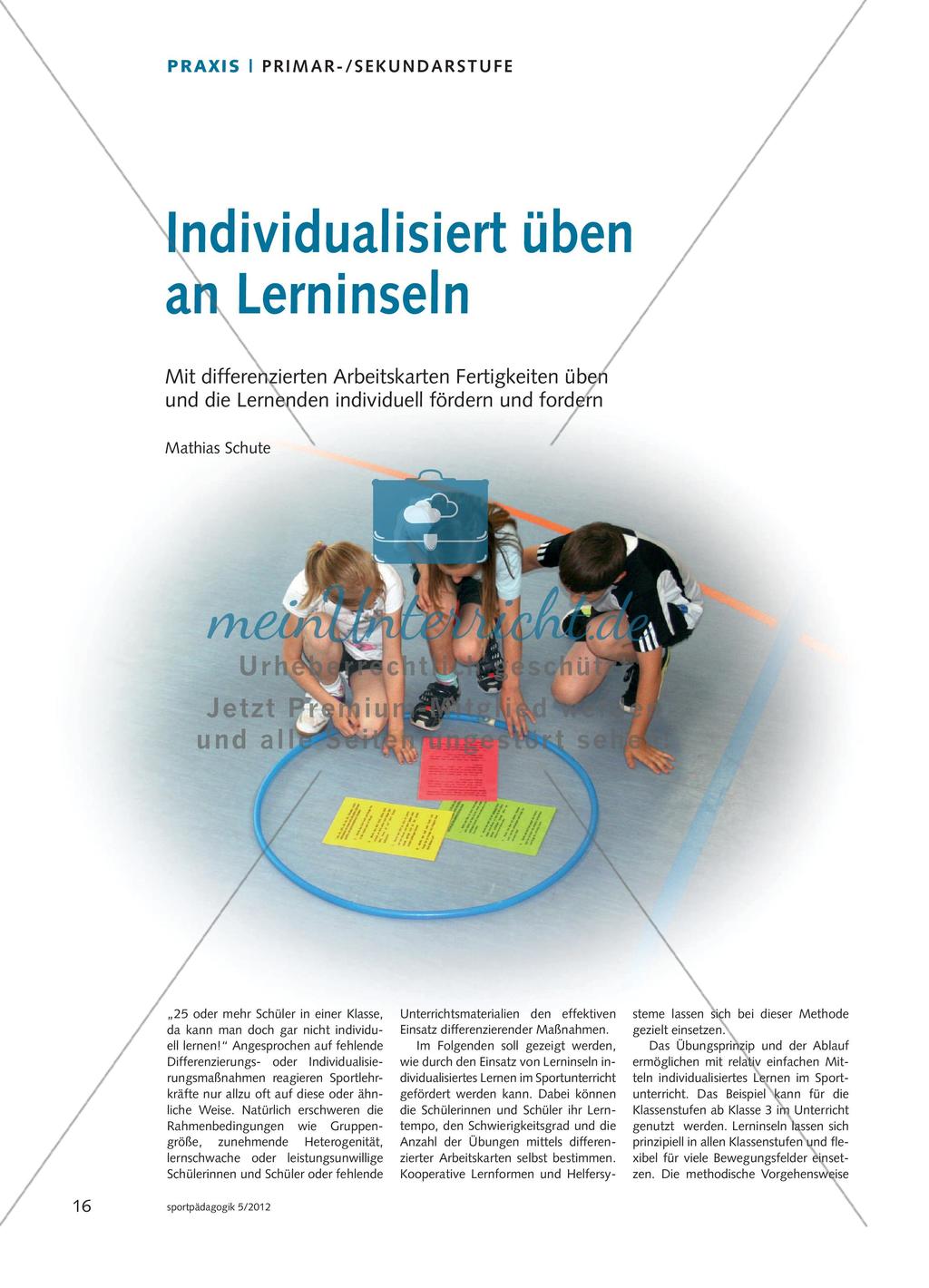 Individualisiert üben an Lerninseln Preview 1