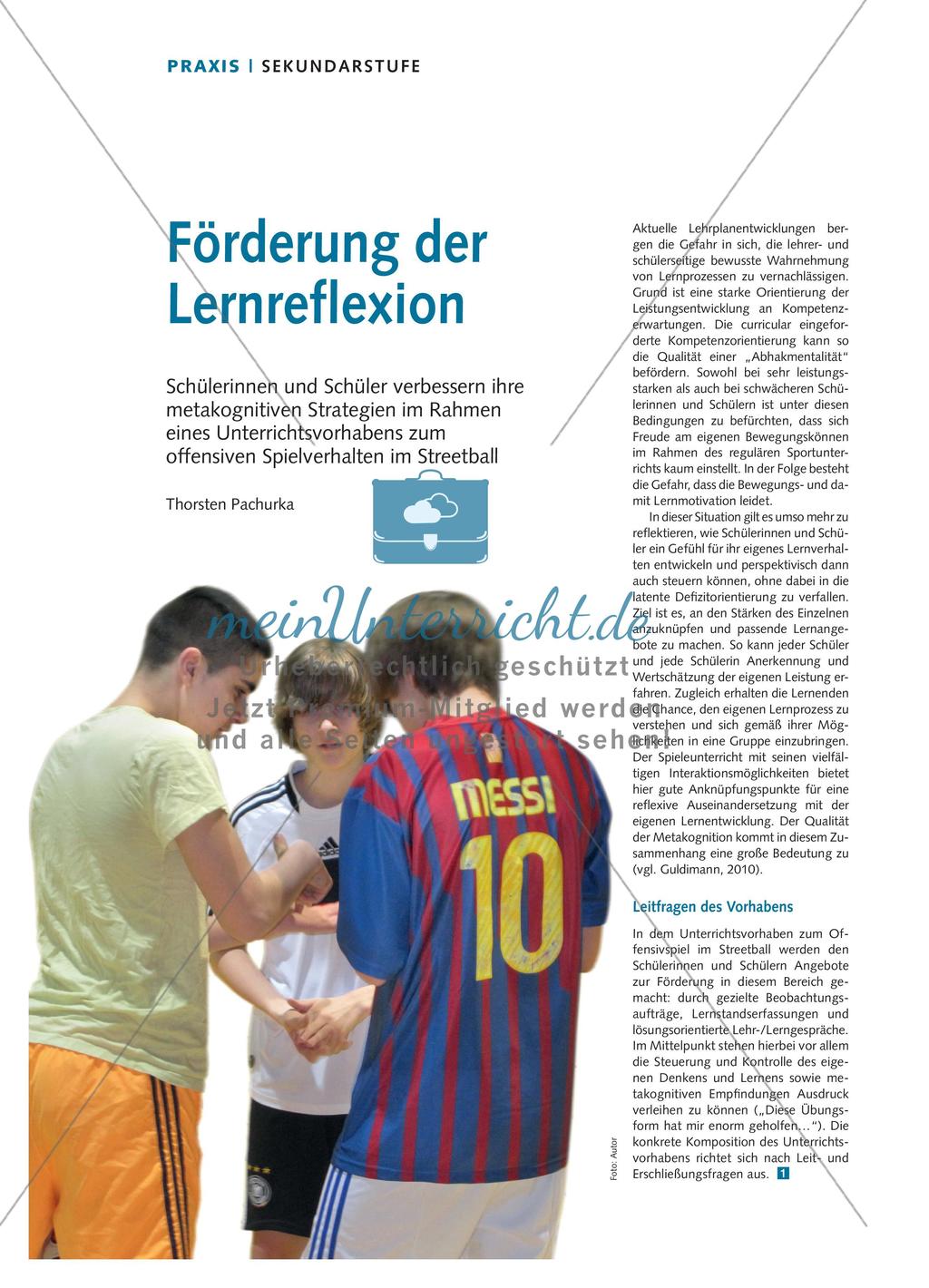 Förderung der Lernreflexion Preview 1