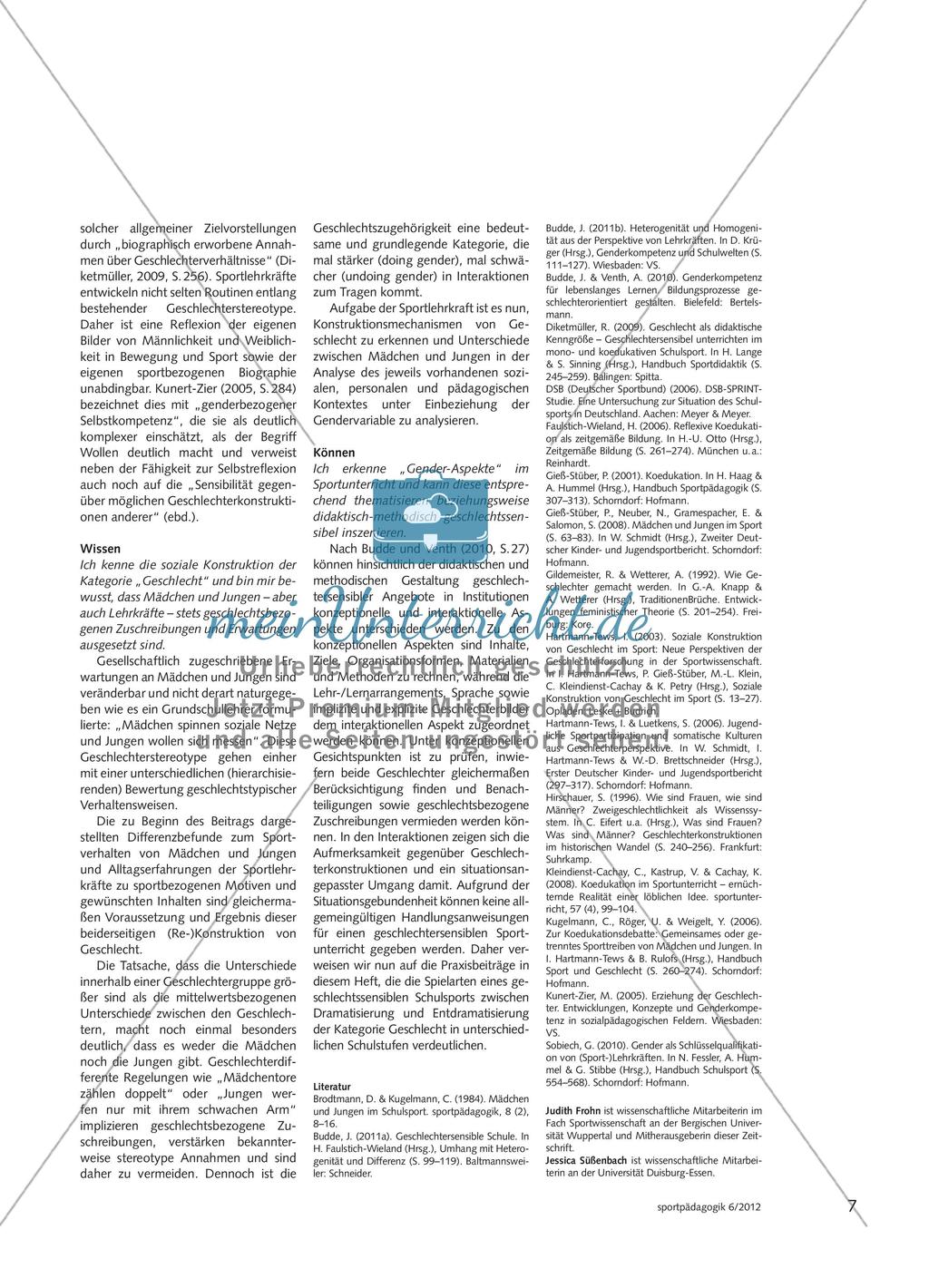Geschlechtersensibler Schulsport Preview 6