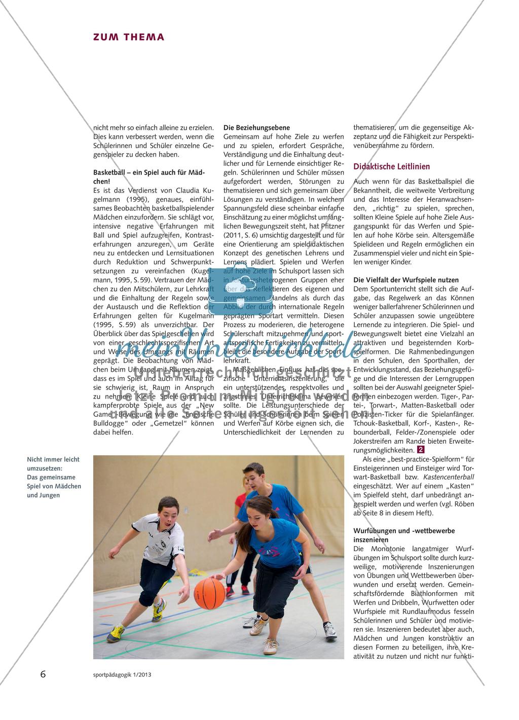 Herausforderungen und Potenziale von Basketball im Schulsport Preview 5