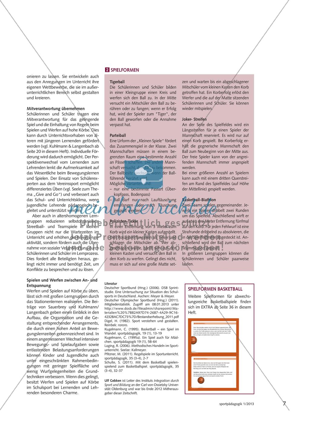 Herausforderungen und Potenziale von Basketball im Schulsport Preview 6