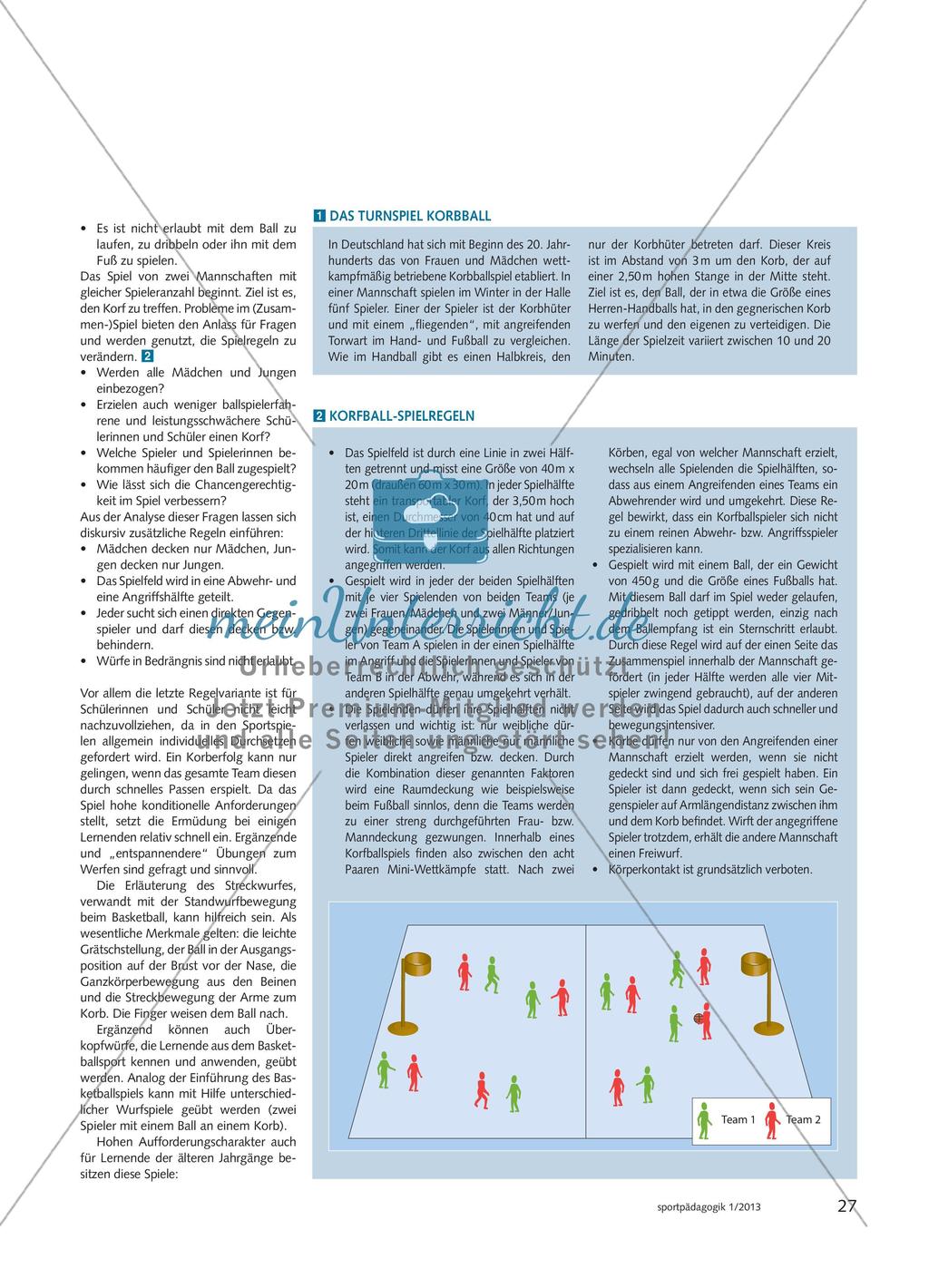 Korfball als Variante des Basketballs Preview 2