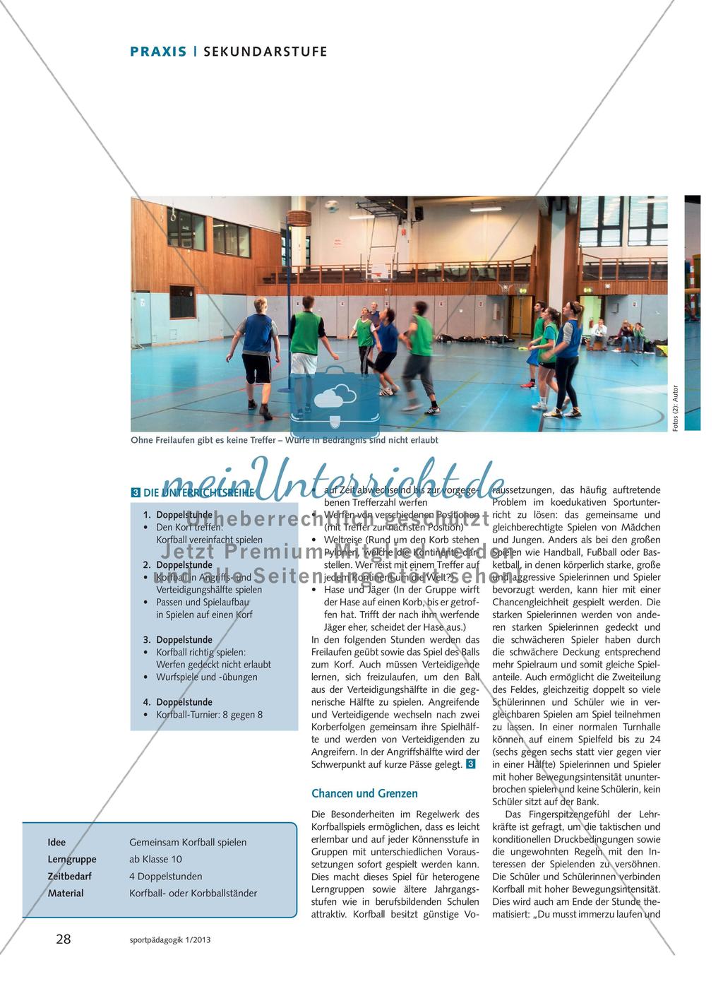 Korfball als Variante des Basketballs Preview 3