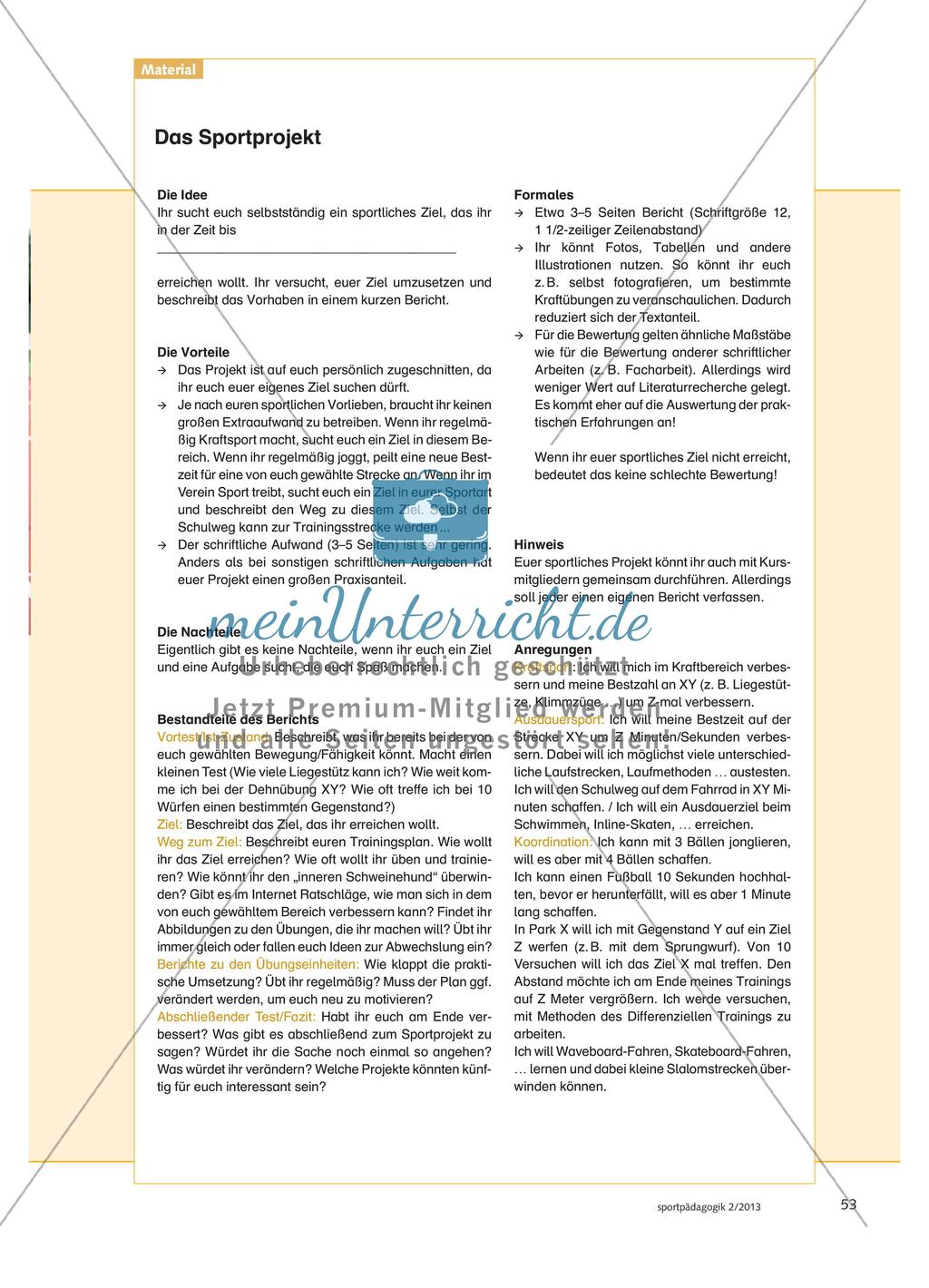 Eigene sportliche Ziele suchen und verwirklichen Preview 2