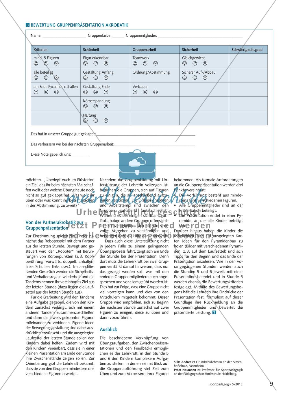 Akrobatik in der Grundschule Preview 3