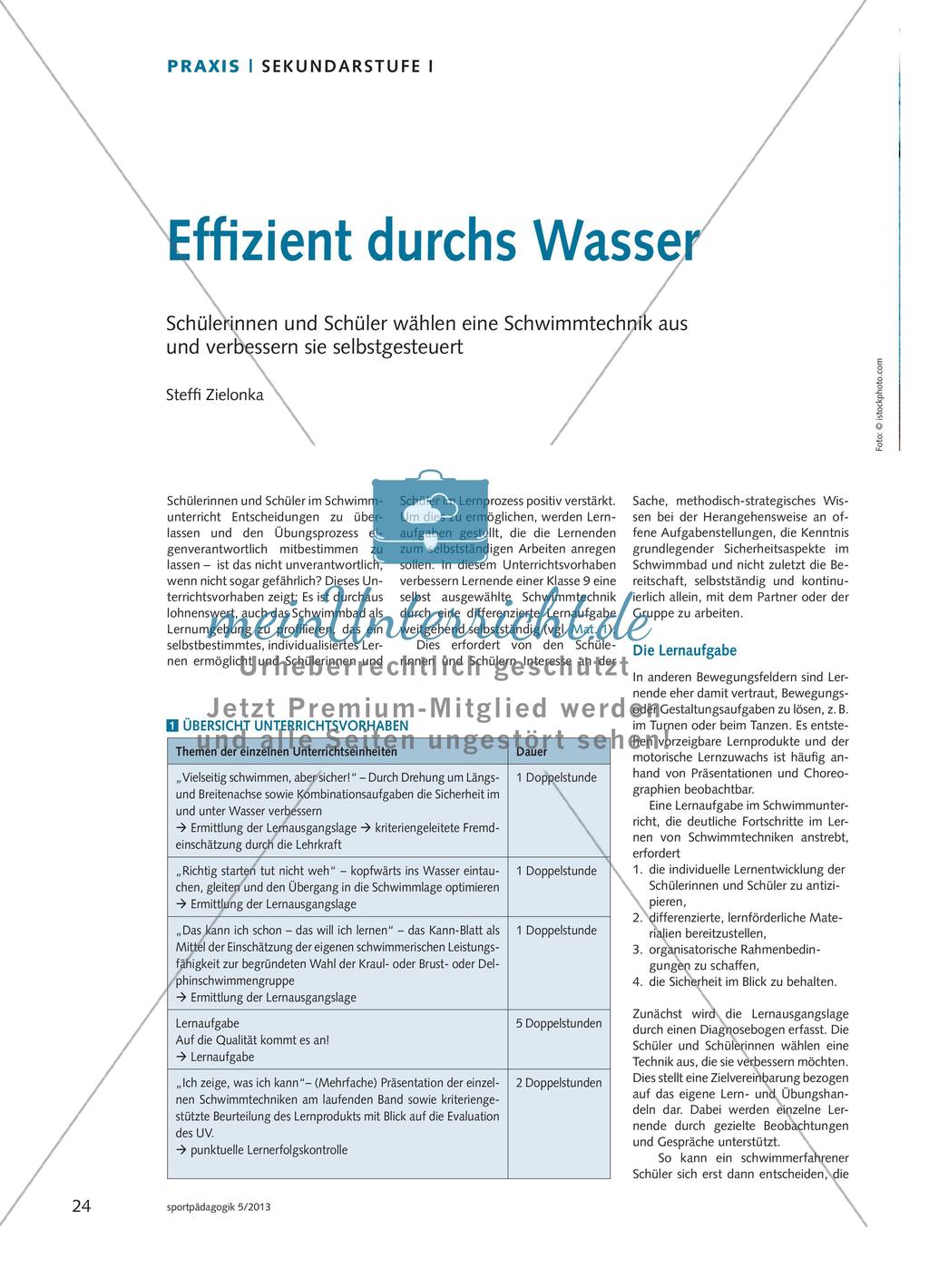 Effizient durchs Wasser Preview 1
