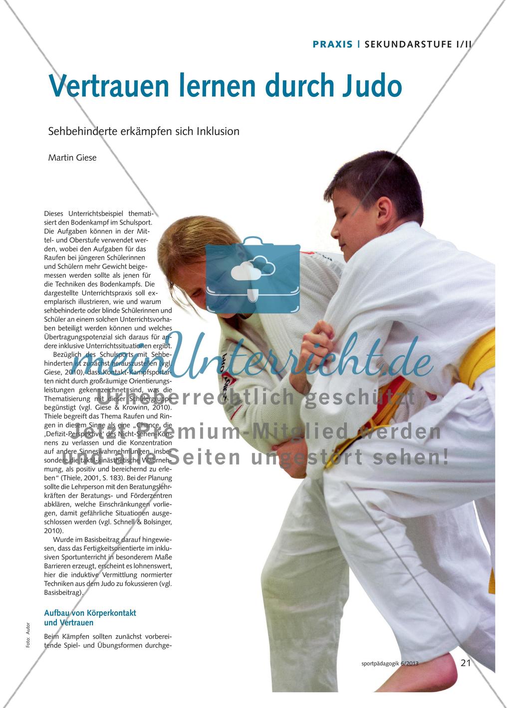 Vertrauen lernen durch Judo Preview 1