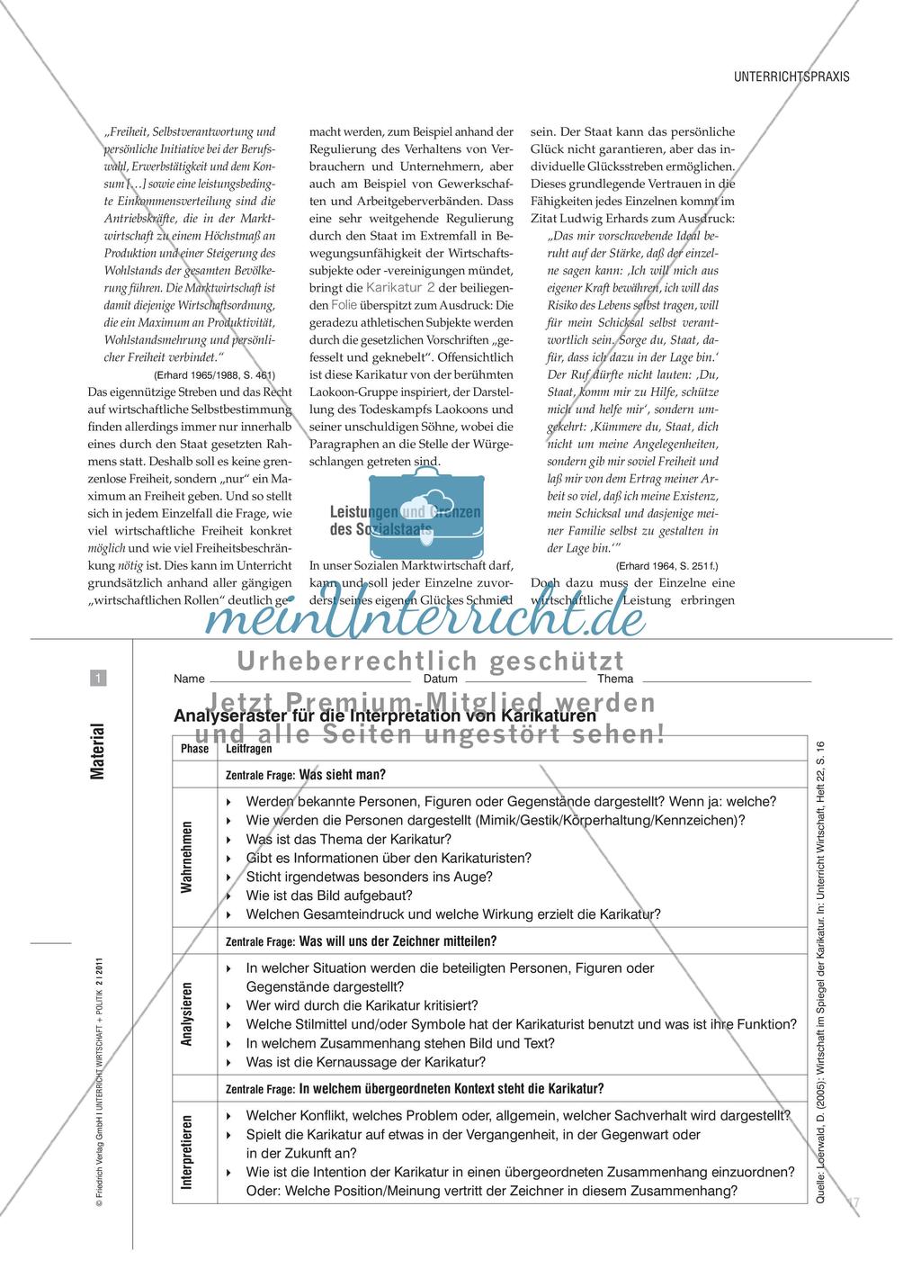 Anspruch und Wirklichkeit der Sozialen Marktwirtschaft im Spiegel der Karikatur Preview 3