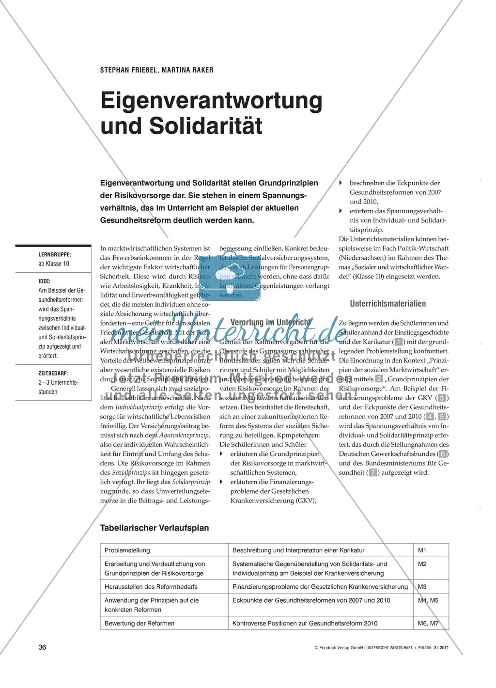 Eigenverantwortung und Solidarität Preview 1