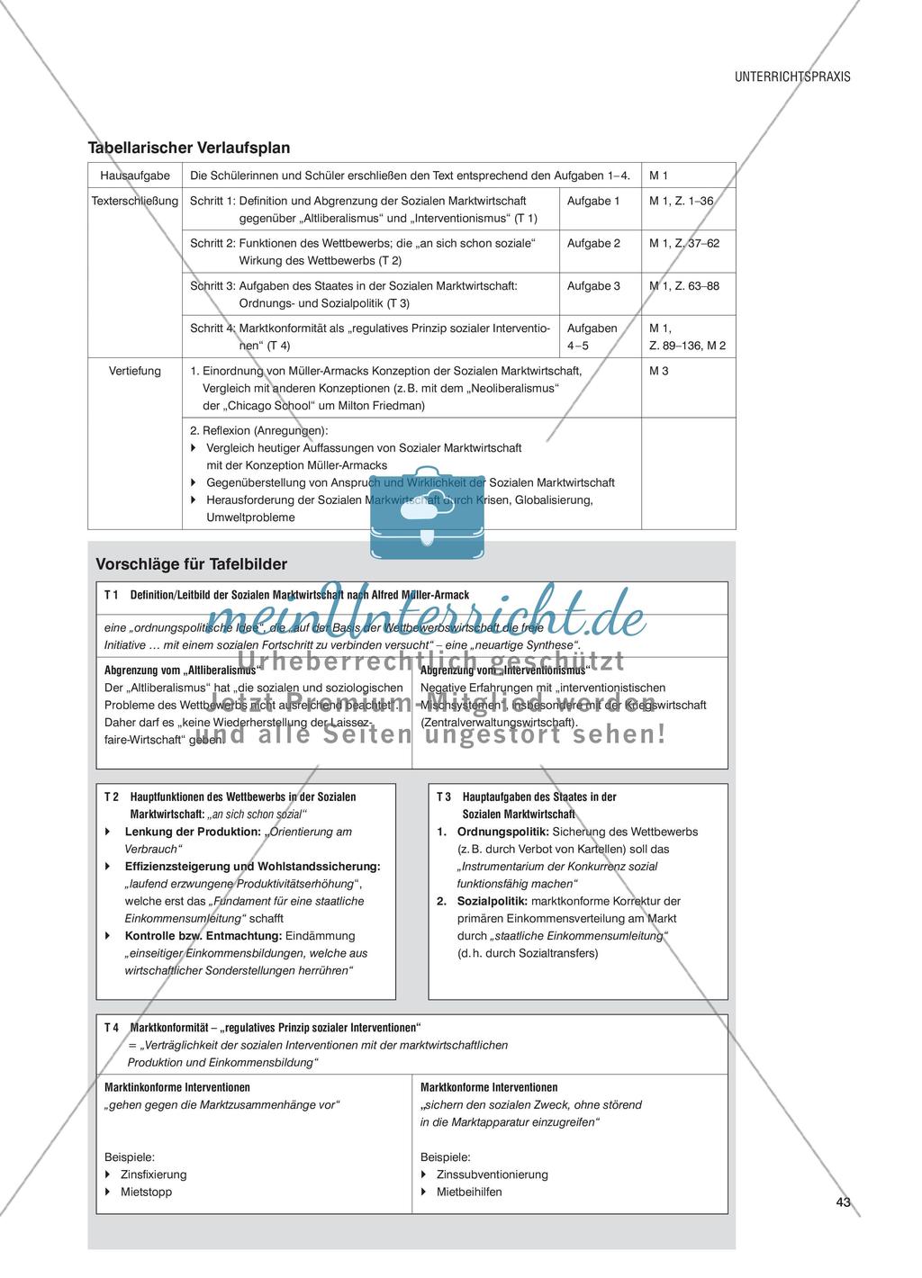 Marktwirtschaftliche Leistung und sozialer Fortschritt - Wissenschaftspropädeutisches Arbeiten an einem Text Alfred Müller-Armacks Preview 2