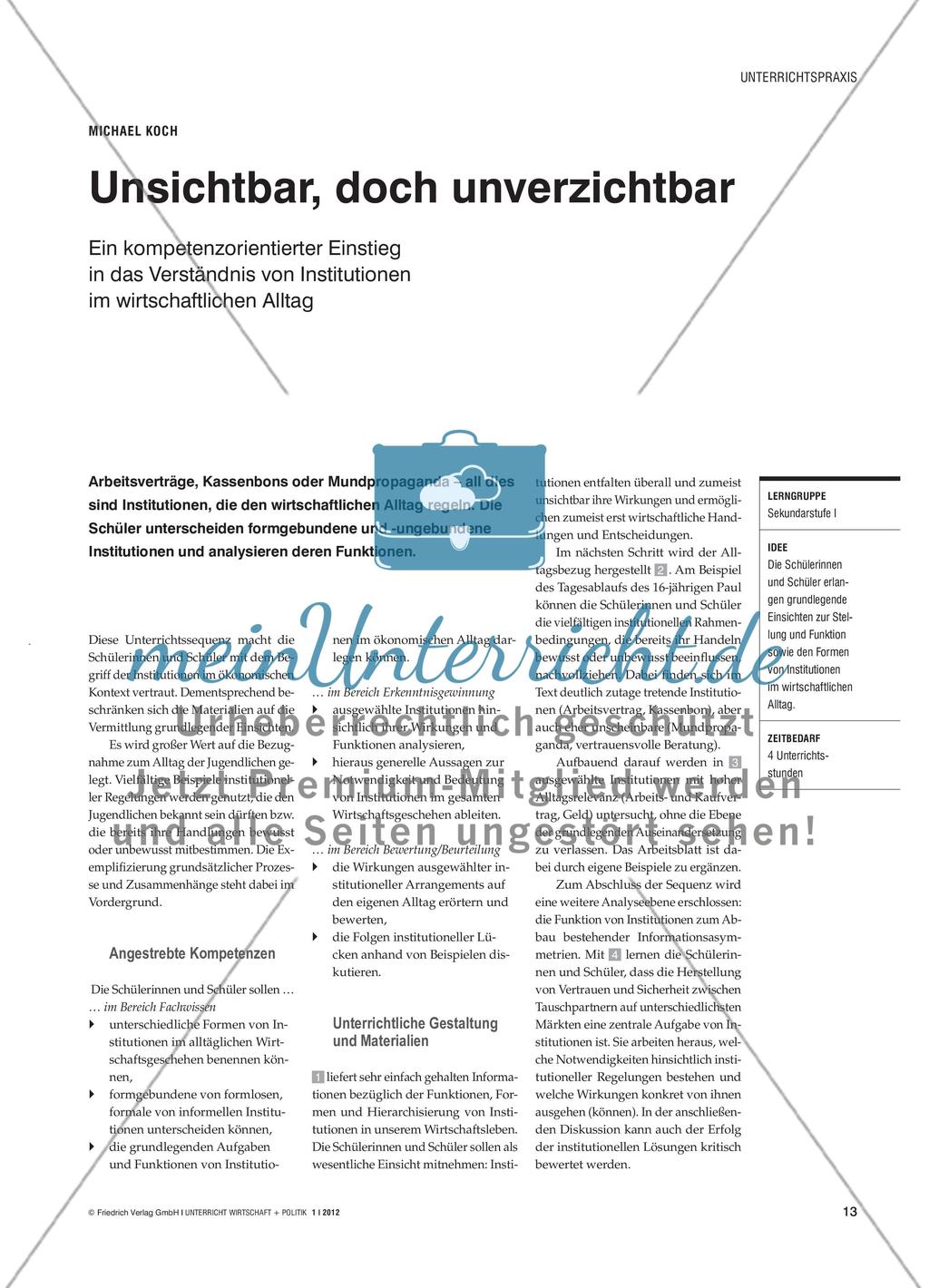 Unsichtbar, doch unverzichtbar Preview 1