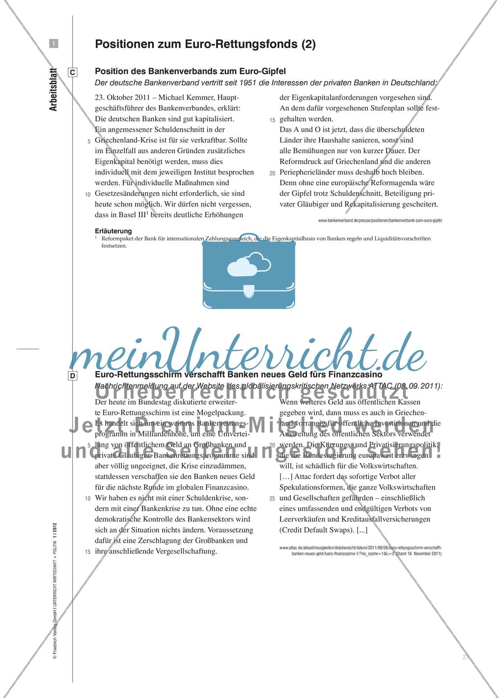 Machtverlust parlamentarischer Institutionen? - Die Rolle nichtstaatlicher Akteure in der Eurokrise Preview 4