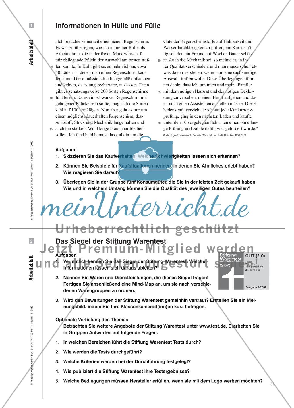 Institutionalisiertes Vertrauen - Die Stiftung Warentest als Institution der Verbraucher Preview 2