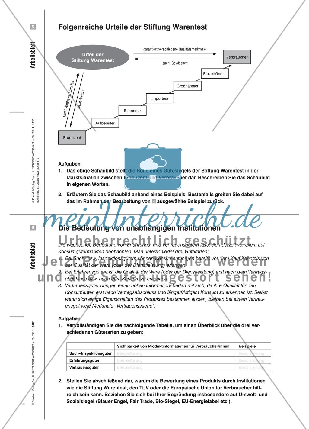 Institutionalisiertes Vertrauen - Die Stiftung Warentest als Institution der Verbraucher Preview 5