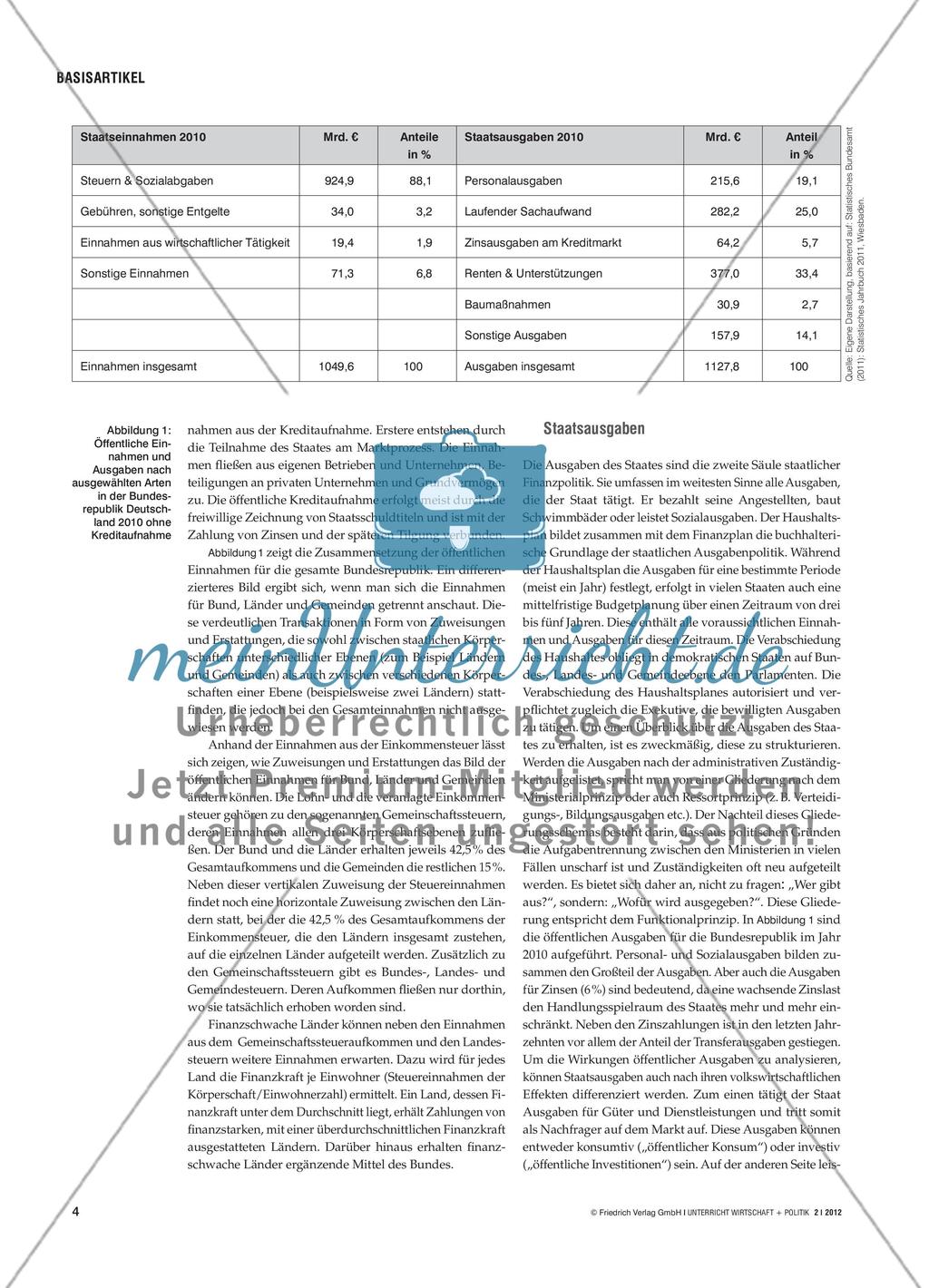 Staatsfinanzen - Die Haushaltsführung der öffentlichen Hand Preview 3