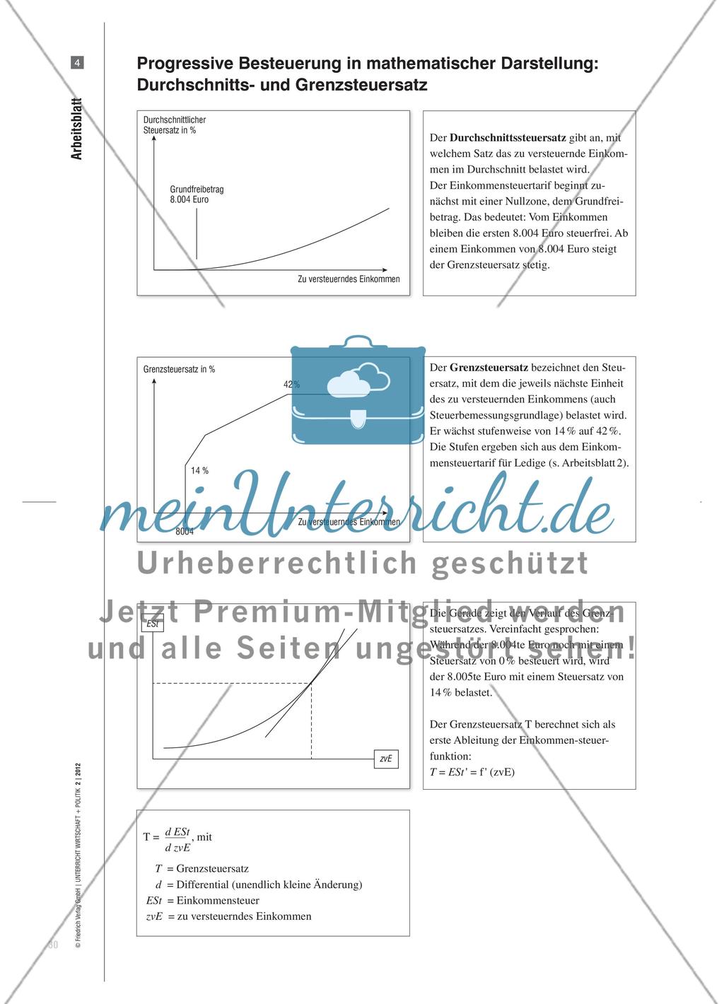 Ist unsere Einkommensteuer fair? - Eine Wirtschaftsnachricht wird entschlüsselt Preview 7
