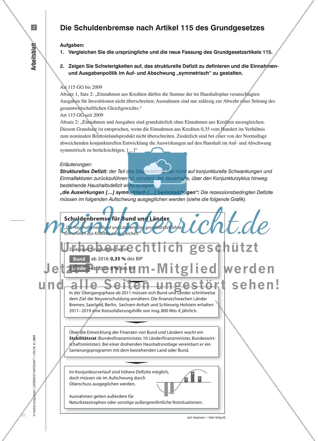 „Sich selbst an den Mast binden“ - Eine Pro- und Kontra-Debatte zur Schuldenbremse Preview 4