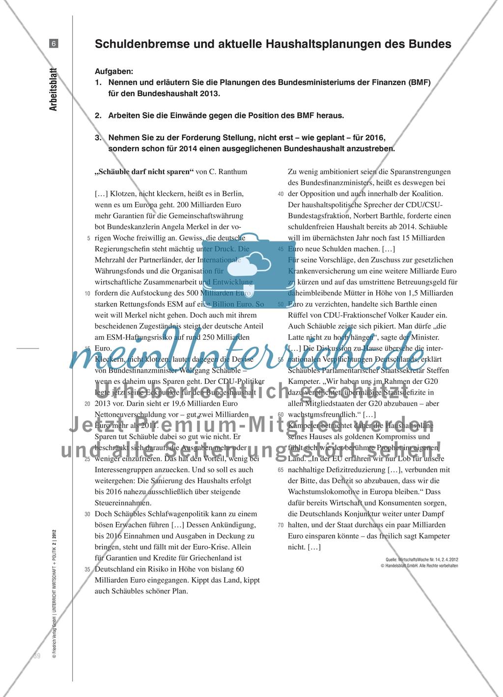„Sich selbst an den Mast binden“ - Eine Pro- und Kontra-Debatte zur Schuldenbremse Preview 8