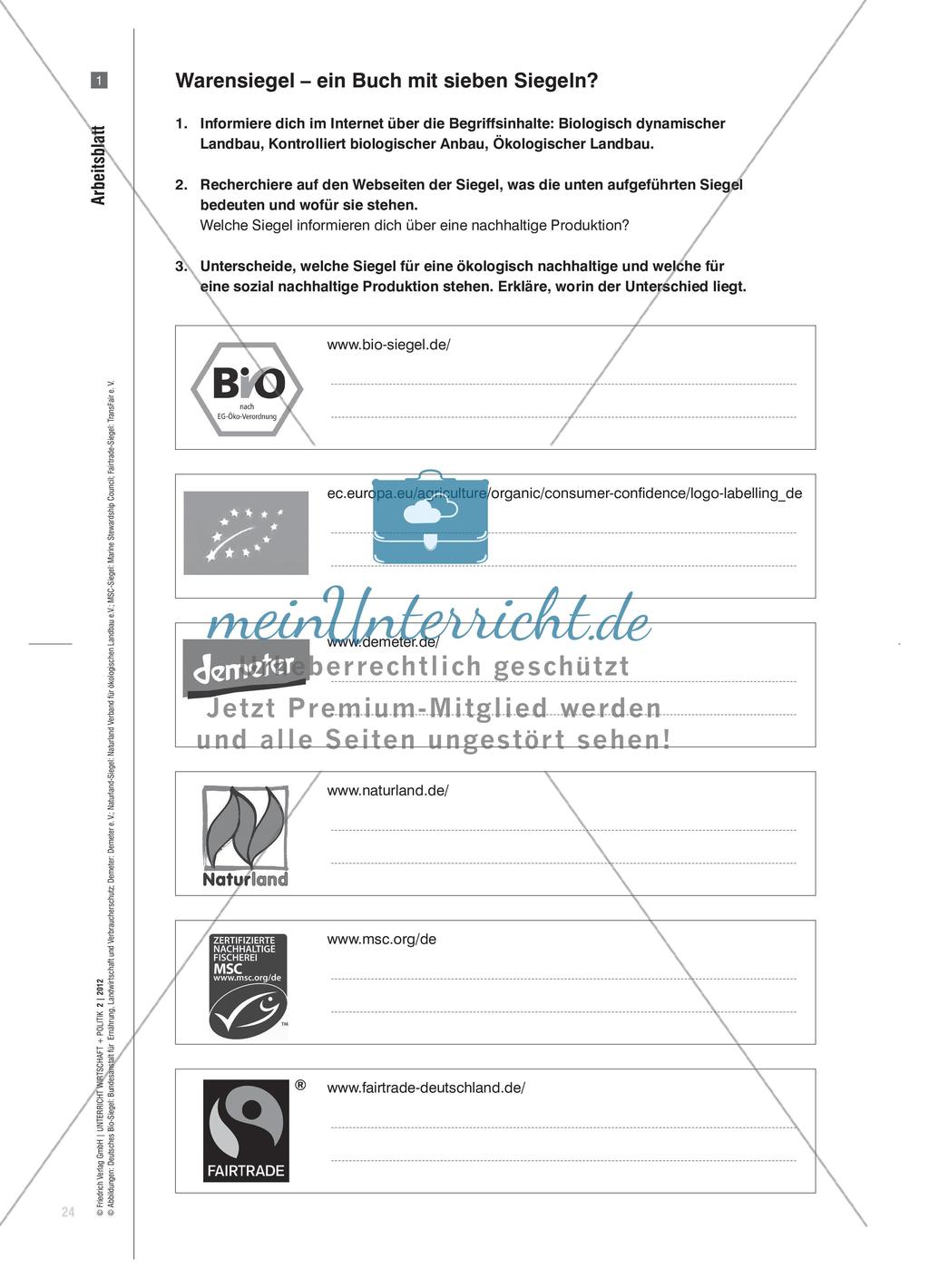 Feldstudie zur Erarbeitung von Kriterien für einen nachhaltigen Lebensmitteleinkauf Preview 3