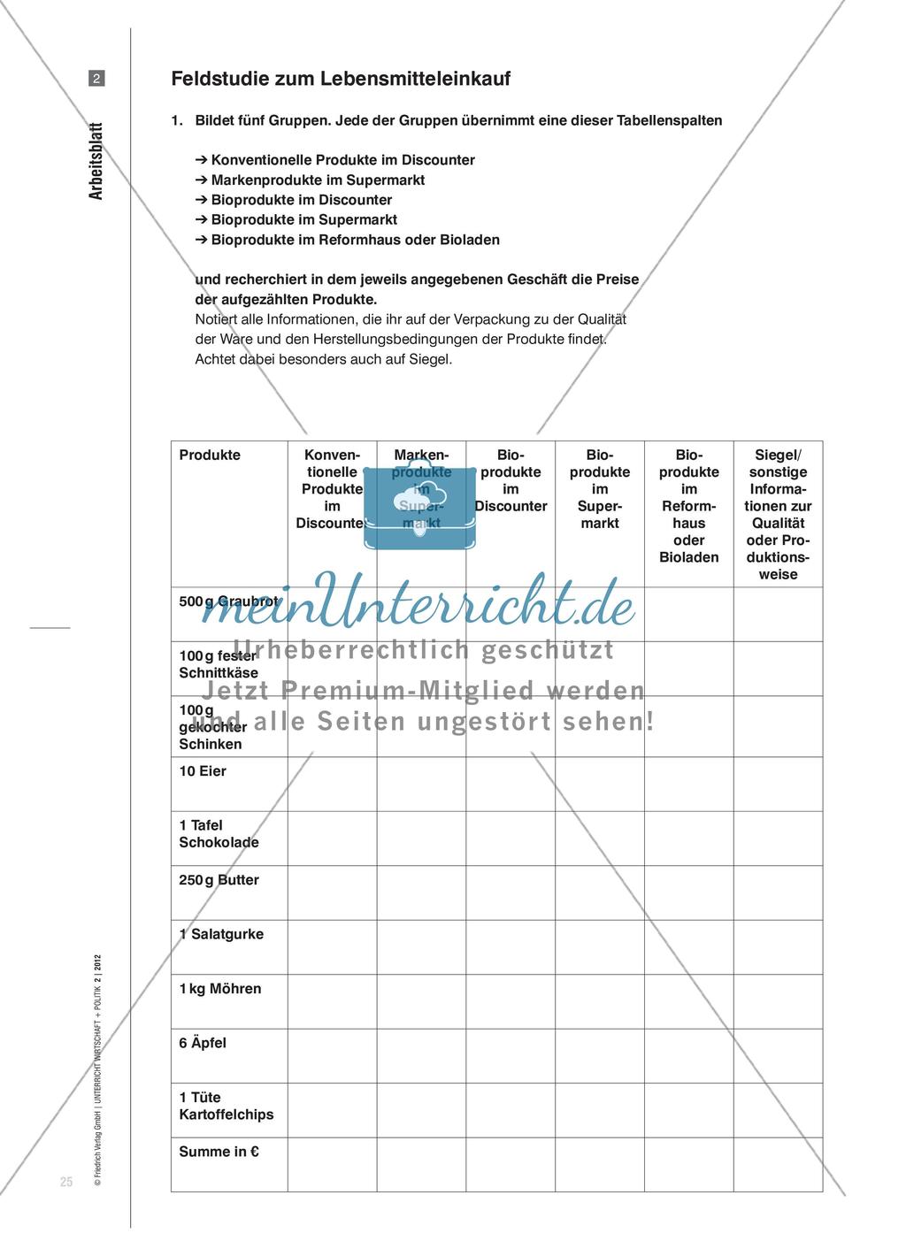 Feldstudie zur Erarbeitung von Kriterien für einen nachhaltigen Lebensmitteleinkauf Preview 4