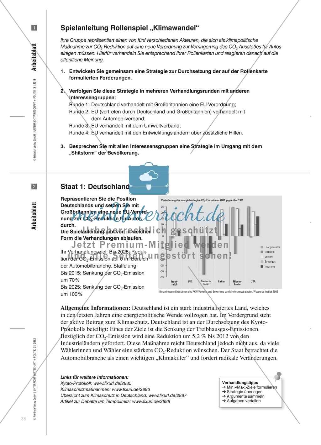 Verringerung des CO2-Ausstoßes bei Autos: Unterrichtssimulation von Verhandlungen für eine EU-Verordnung Preview 3
