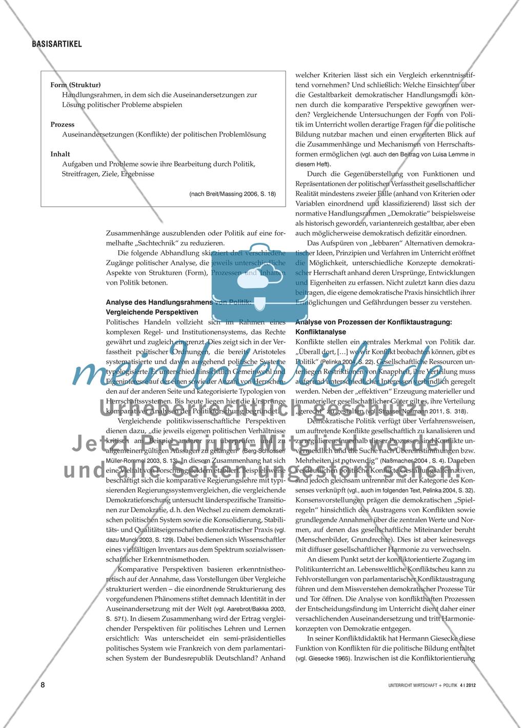 Wirtschaft und Politk analysieren - Fachspezifische Erkenntnisweisen im Unterricht Preview 7