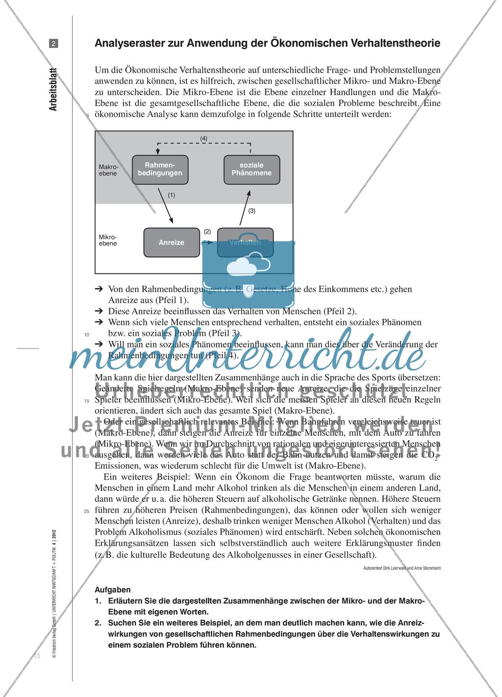 Die Ökonomische Verhaltenstheorie als „Suchanweisung“ Preview 4