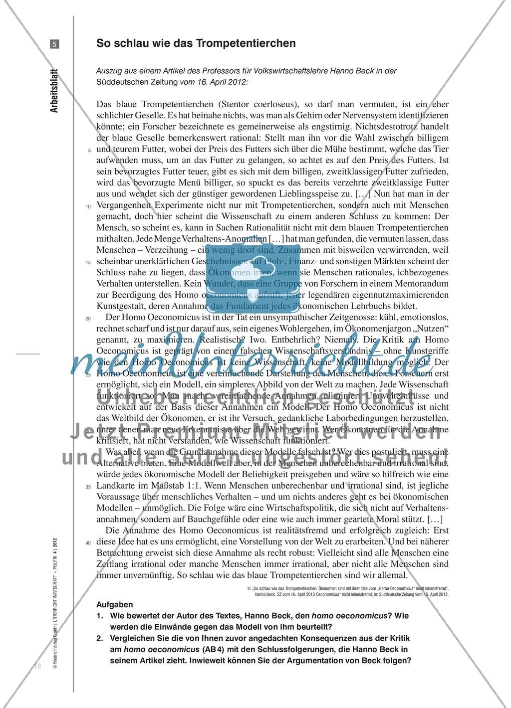 Die Ökonomische Verhaltenstheorie als „Suchanweisung“ Preview 7